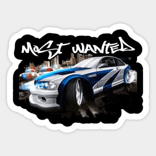 NSF M3 E46 GTR TOURING CAR DTM WIDEBODY most wanted Sticker